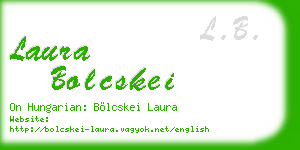 laura bolcskei business card